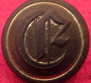 Confederate Engineer Cuff Button